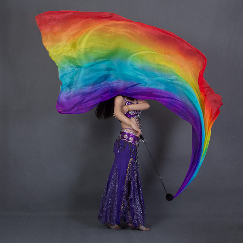 100% Silk Performance Veil Dancer Contrast Colors Light Texture Rectangular Scarf 2.5 Meters Belly Dance Rainbow Veil + POI Ball, Royal blue
100% Silk Performance Veil Dancer Contrast Colors Light Texture Rectangular Scarf 2.5 Meters Belly Dance Rainbow Veil + POI Ball, Royal blue