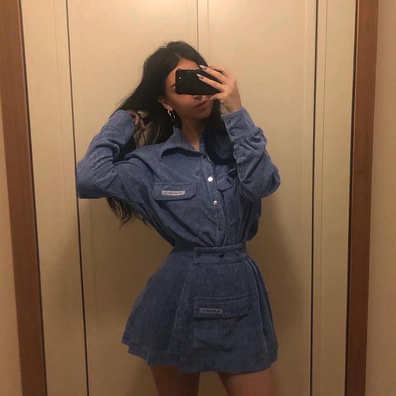 autumn hot office ladies skirts womens Thin coat 2two pieces sets casual Basic mini Hip skirts wild Slim tops suits mujer, Blue
autumn hot office ladies skirts womens Thin coat 2two pieces sets casual Basic mini Hip skirts wild Slim tops suits mujer, Blue