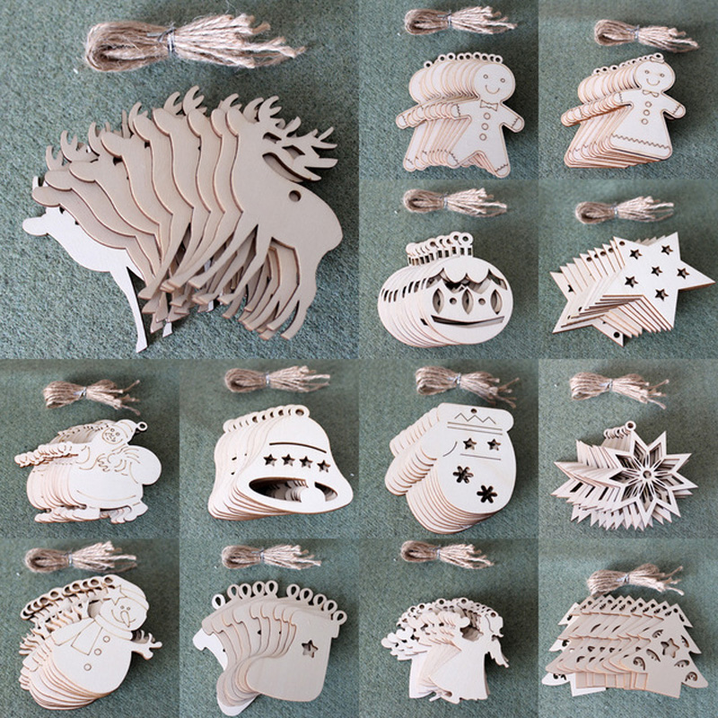 10PCS DIY Natural Wooden Chip Christmas Tree Hanging Ornaments Pendant Kids Gifts Snowman Tree Shape Xmas Decorations
10PCS DIY Natural Wooden Chip Christmas Tree Hanging Ornaments Pendant Kids Gifts Snowman Tree Shape Xmas Decorations