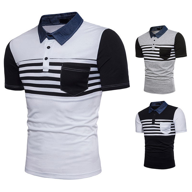 2020 luxury fashion mens designer polo shirts Men High quality Polo shirt T shirts Man stripe Color matching Short sleeve Tshirt Men's Cloth, White
2020 luxury fashion mens designer polo shirts Men High quality Polo shirt T shirts Man stripe Color matching Short sleeve Tshirt Men's Cloth, White