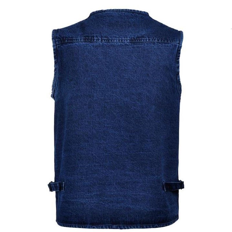 Spring Man 5XL Denim Vest Male Plus Size Vest Jeans Men Multi Pocket Photography Mens Denim Sleeveless Jacket Colete
Spring Man 5XL Denim Vest Male Plus Size Vest Jeans Men Multi Pocket Photography Mens Denim Sleeveless Jacket Colete