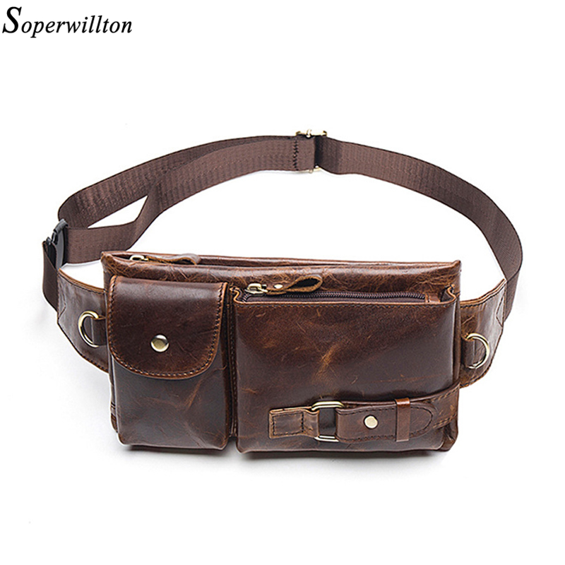 High Quality Vintage Men's Waist Pack Genuine Leather Male Money Belt Bag Shoulder Messenger Phone Bags Zipper Pocket Mobile Bag, Brown
High Quality Vintage Men's Waist Pack Genuine Leather Male Money Belt Bag Shoulder Messenger Phone Bags Zipper Pocket Mobile Bag, Brown