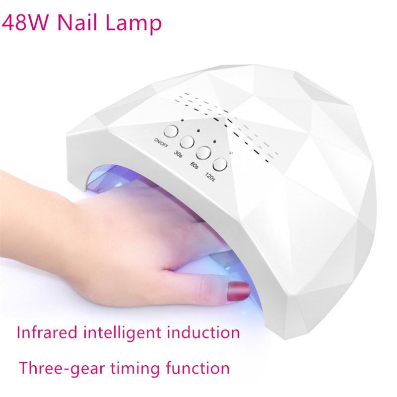 48W Nail Lamp Infrared intelligent induction 30 LED/UV Double light source lamp beads Dry quickly and efficiently in 30s, White
48W Nail Lamp Infrared intelligent induction 30 LED/UV Double light source lamp beads Dry quickly and efficiently in 30s, White