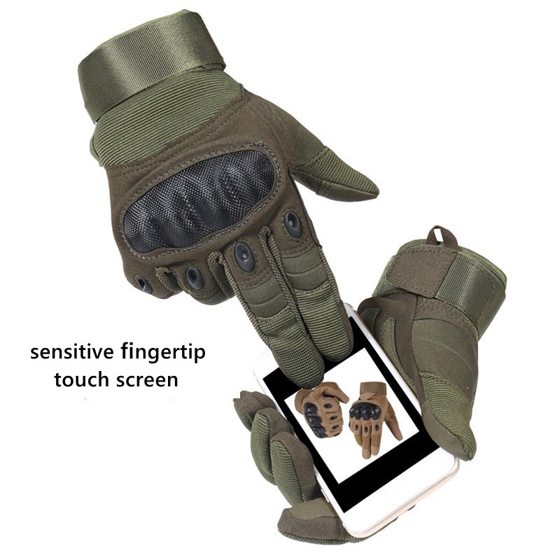 Touchscreen Motorcycle Hard Knuckle Full Finger Gloves Protective Gear Racing Biker Riding Motorbike Moto Motocross Gloves