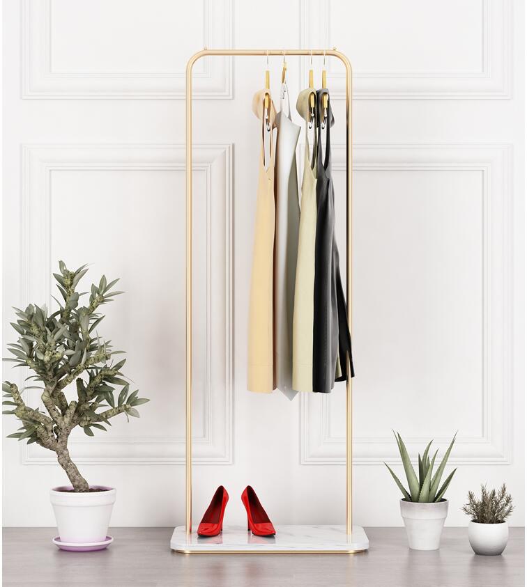 Marble metal coat hanger Bedroom Furniture living room simple modern coats hangers landing Bedside clothes rack
