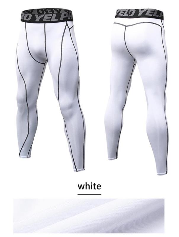 Men Compression Pants Leggings Gym Fitness Quick Dry Stretch Tights Breathable Bodybuilding Sweatpants Workout Trousers Leggins