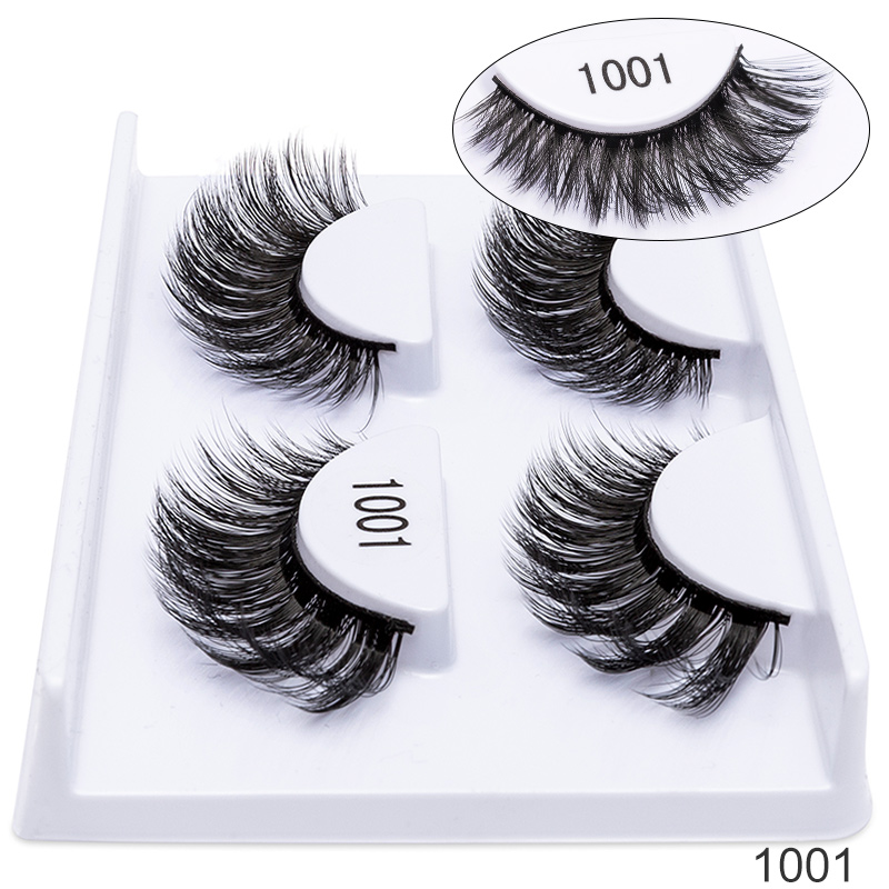 SEXYSHEEP 2 Pairs Natural False Eyelashes Fake Lashes Long Makeup 3d Mink Lashes Eyelash Extension Mink Eyelashes For Beauty