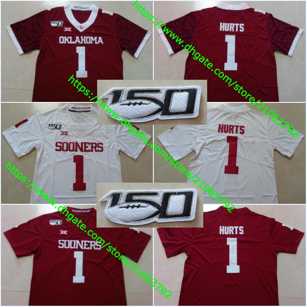 150th Patch Jumpman #1 Jalen Hurts #1 Kyler Murray #6 Baker Mayfield 2019 New Style College Stitched Jerseys Can Mix Order Free Shipping, Black
150th Patch Jumpman #1 Jalen Hurts #1 Kyler Murray #6 Baker Mayfield 2019 New Style College Stitched Jerseys Can Mix Order Free Shipping, Black