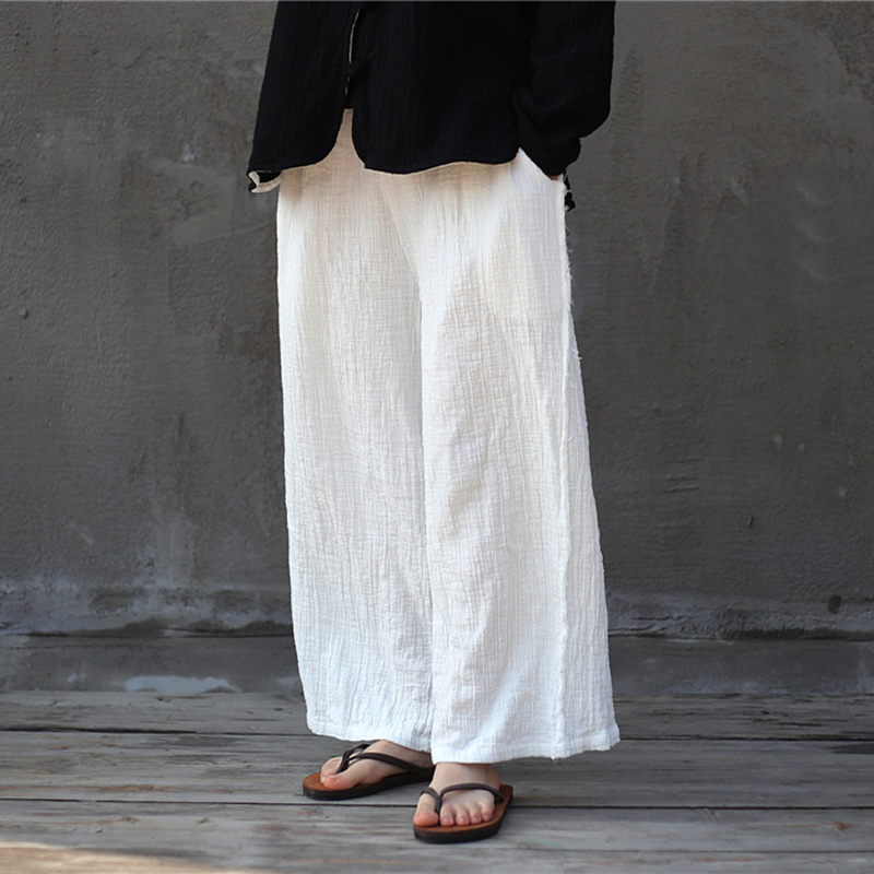 NINI WONDERLAND 2020 Spring Cotton Pants Women Torn Edges Straight Pants Lady Solid Mori Girl Retro Trousers Summer Loose, White
NINI WONDERLAND 2020 Spring Cotton Pants Women Torn Edges Straight Pants Lady Solid Mori Girl Retro Trousers Summer Loose, White