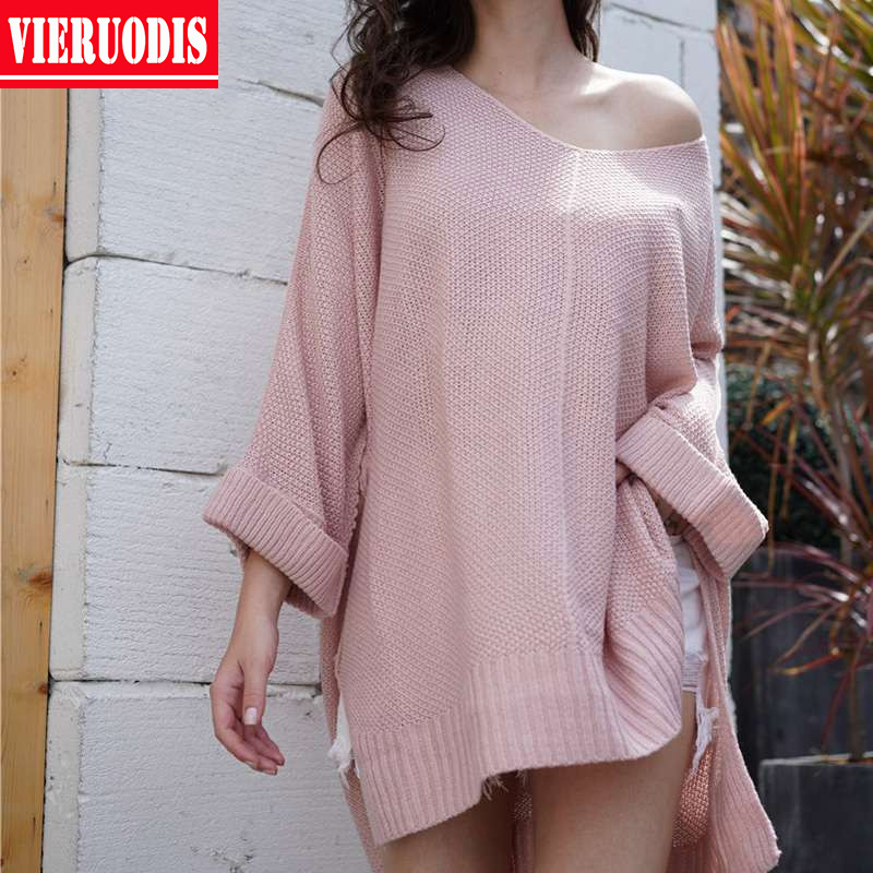 Sweater Women Casual Solid Color Knit Loose Sexy Off Shoulder V Neck High Low Hem Oversized Sweaters Pink pullover 2019 Winter, Beige
Sweater Women Casual Solid Color Knit Loose Sexy Off Shoulder V Neck High Low Hem Oversized Sweaters Pink pullover 2019 Winter, Beige