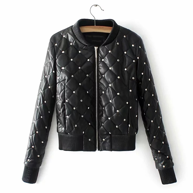 Fashion Warm Short PU Jacket Women Coat Faux Leather Rivet Moto Biker High Quality Short Coat Zipper Jacket, Black
Fashion Warm Short PU Jacket Women Coat Faux Leather Rivet Moto Biker High Quality Short Coat Zipper Jacket, Black
