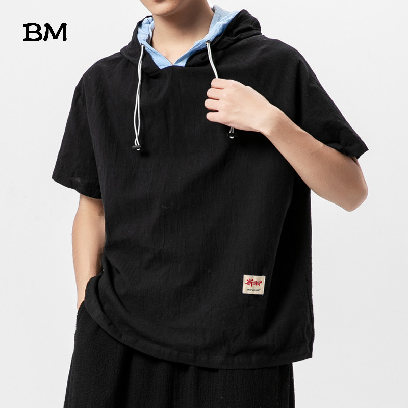 Summer Thin Large Size Hoodie Men Chinese Style Fake Two Loose Short Sleeves Fashion Clothes Solid Color Tee Harajuku Clothing, Black
Summer Thin Large Size Hoodie Men Chinese Style Fake Two Loose Short Sleeves Fashion Clothes Solid Color Tee Harajuku Clothing, Black