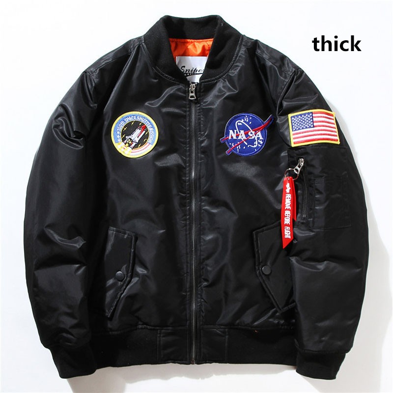 New Fall-Flight Pilot Jacket Coat Bomber Ma1 Men Bomber Jackets Nasa Embroidery Baseball Coats with Zipper pants jacket hoodie tshirt pants jacket couple's model d4 88