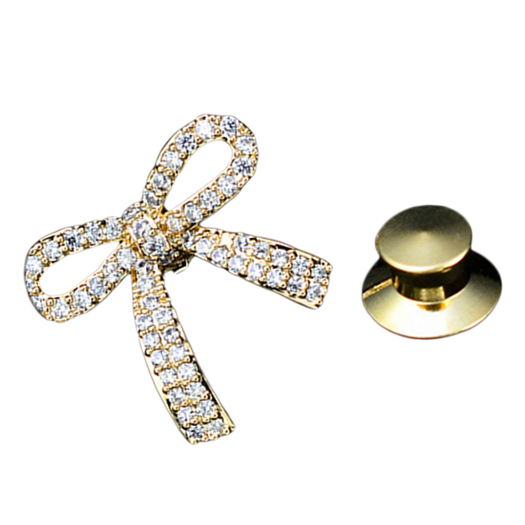 Crystal Zircon Bowknot Lapel Pins Cute Brooch Collar Pin Badge Button for Clothing Bags Backpacks Jackets Hat Decor
Crystal Zircon Bowknot Lapel Pins Cute Brooch Collar Pin Badge Button for Clothing Bags Backpacks Jackets Hat Decor