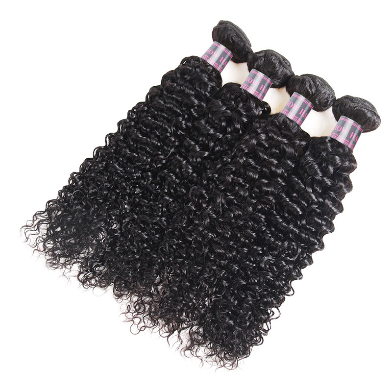 Ishow Peruvian Deep Curly Water Body Straight Human Hair Bundles 4pcs Human Hair Extensions Wholesale Malaysian Virgin Curly Hair Weaves