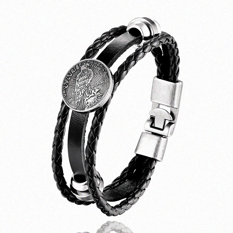 Cuff United Stated Of America Peace Vintage Men's Leather Bracelet Pigeon Charm Women Pulseira Masculina 8.25"
Cuff United Stated Of America Peace Vintage Men's Leather Bracelet Pigeon Charm Women Pulseira Masculina 8.25"