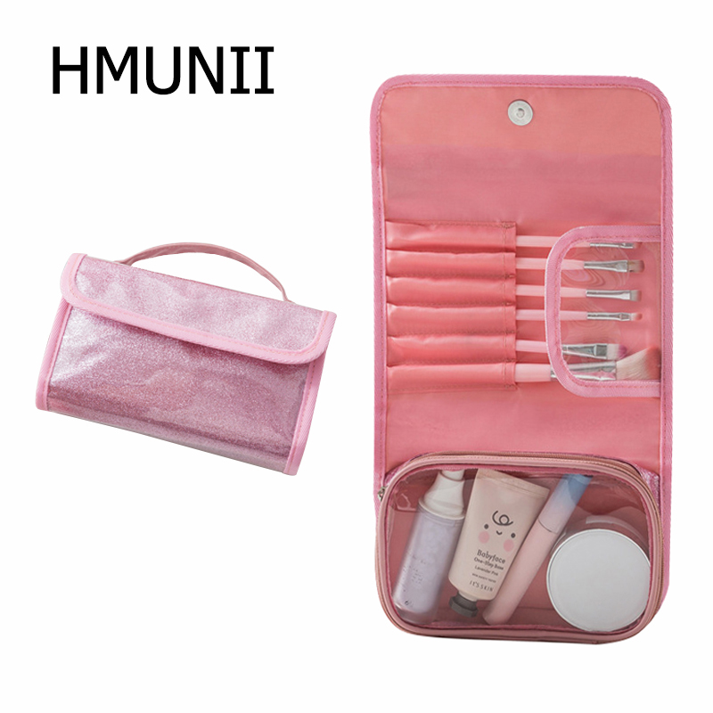 HMUNII PVC Travel New Cosmetic Bag Foldable Women Makeup Brush Pouch Waterproof Girls Toiletry and Beauty Tools Organizer Bag, Purple-cosmetic bag
HMUNII PVC Travel New Cosmetic Bag Foldable Women Makeup Brush Pouch Waterproof Girls Toiletry and Beauty Tools Organizer Bag, Purple-cosmetic bag