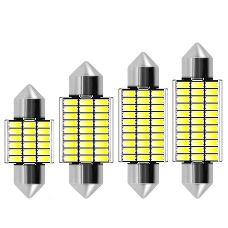 100PCS Festoon 31mm 36mm 39mm 41mm C5W 18 27 30 33 SMD 3014 LED Car Reading Light Auto Interior Dome Lamp License Plate Bulb, As pic
100PCS Festoon 31mm 36mm 39mm 41mm C5W 18 27 30 33 SMD 3014 LED Car Reading Light Auto Interior Dome Lamp License Plate Bulb, As pic