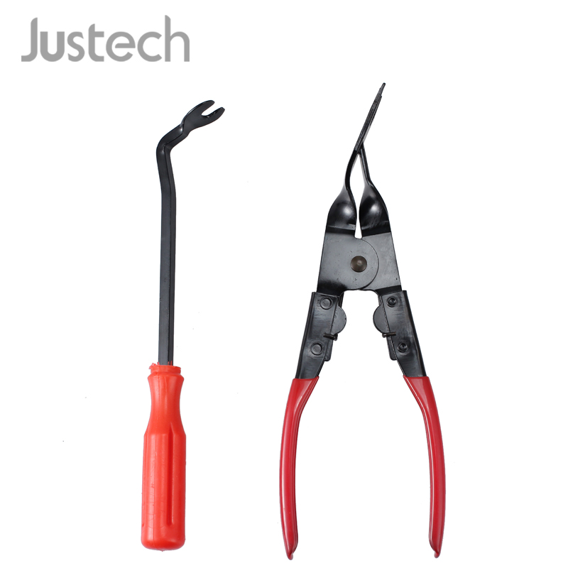 Justech 8.5"Car Door Panel Upholstery Remover Pry Bar Tool& 9.06" Trim Clip Removal Plier Plastic Fastener Kit SET
Justech 8.5"Car Door Panel Upholstery Remover Pry Bar Tool& 9.06" Trim Clip Removal Plier Plastic Fastener Kit SET