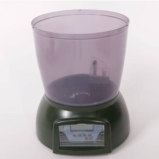 Wholesasles PFF-01 4.25L LCD Display Automatic Fish Feeder with Clock Display Olive Green