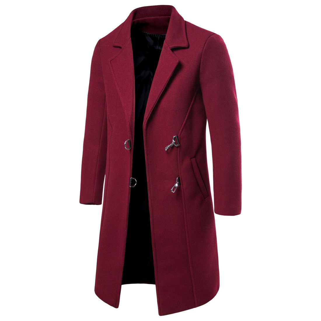 2019 men's fall and winter of foreign trade of small lapel design men cultivating wild long section woolen jacket YF08, Black
2019 men's fall and winter of foreign trade of small lapel design men cultivating wild long section woolen jacket YF08, Black