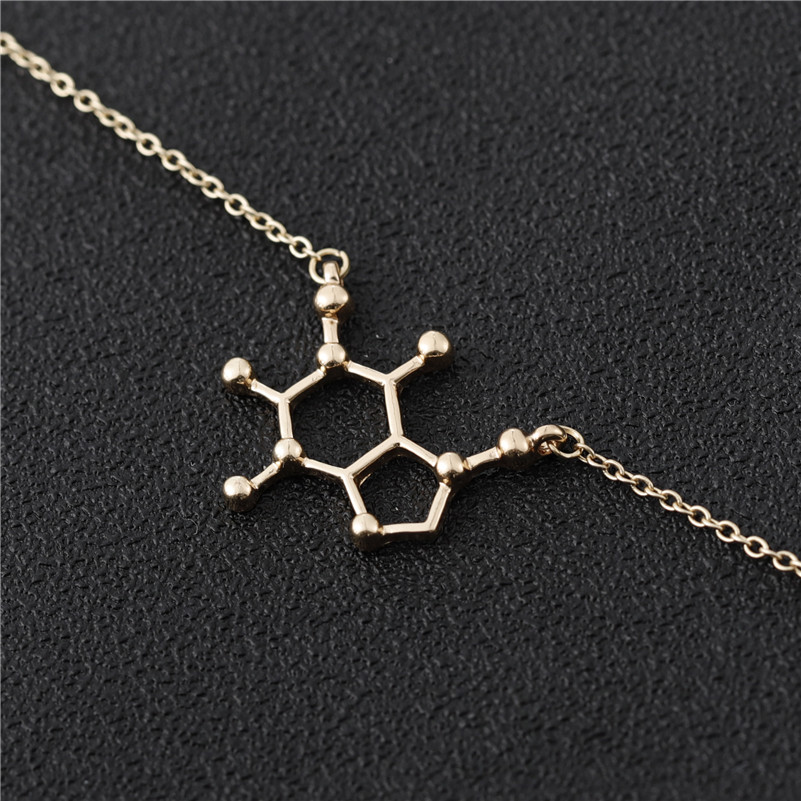 30PCS Coffee Tea Dopamine Molecule Bracelet Chemical Molecules Bracelet Science Structure Chemistry Molecular Bracelets for Nurse Jewelry