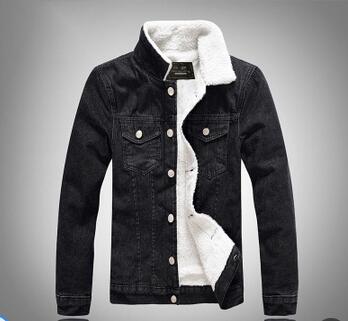 Wholesale fashion men's winter new denim jacket black slim thickened lamb down plus velvet denim jacket
Wholesale fashion men's winter new denim jacket black slim thickened lamb down plus velvet denim jacket