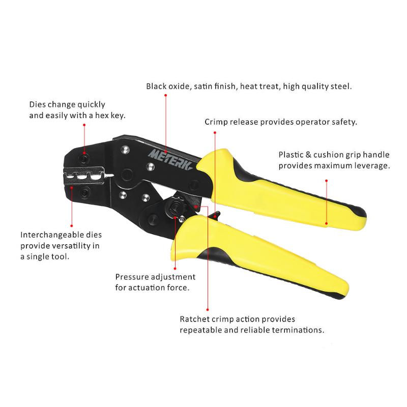 4 In 1 Wire Crimper Tools Kit Multitool Engineering Ratchet Terminal Crimping Plier Wire Crimper + Screwdriver +end Terminals
4 In 1 Wire Crimper Tools Kit Multitool Engineering Ratchet Terminal Crimping Plier Wire Crimper + Screwdriver +end Terminals