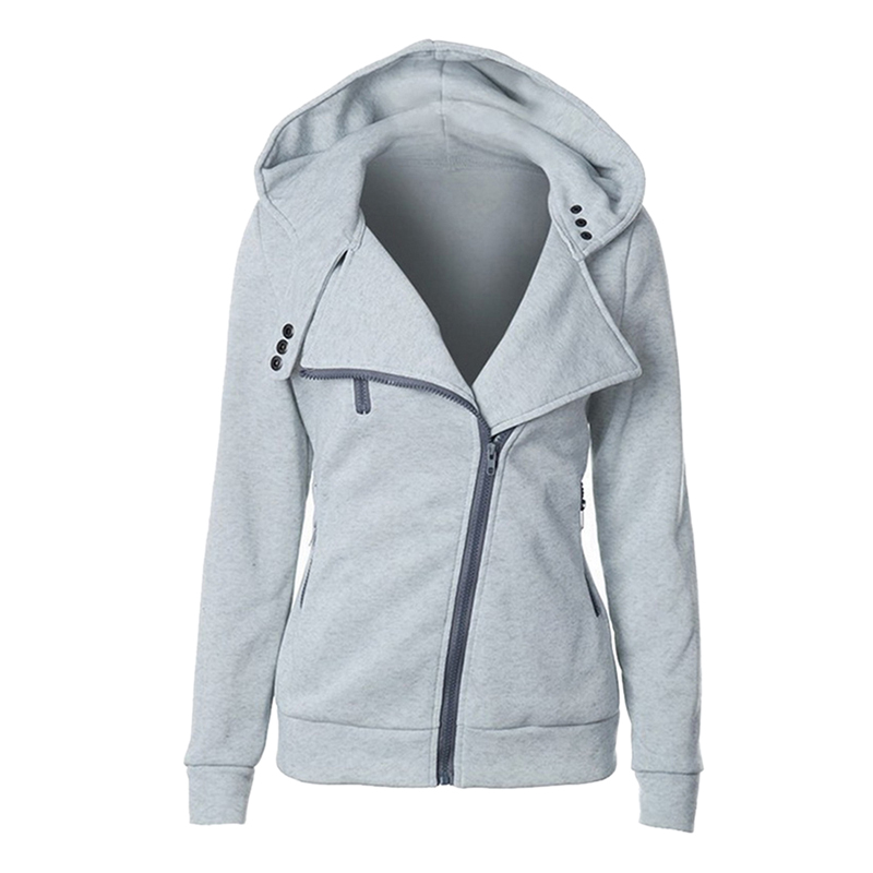 Fashion Hoodies Sweatshirts Women Long Sleeve Hoodie Jackets Zipper Hoody Jumper Overcoat Outwear Harajuku Female Clothes