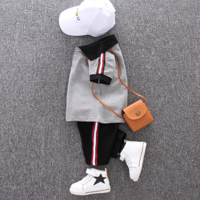 Baby Summer Suits Boys Preppy Style Two-piece Sets Children Casual Outdoorwear Kids Solid Color T-shirt + Shorts 2020 Style Child Cloth