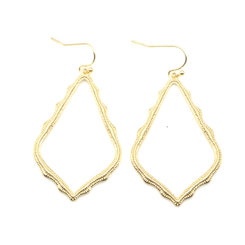 Style Hollow Waterdrop Frame Charms Earrings Fashion Dangle Earring for Women Party Gift MKI