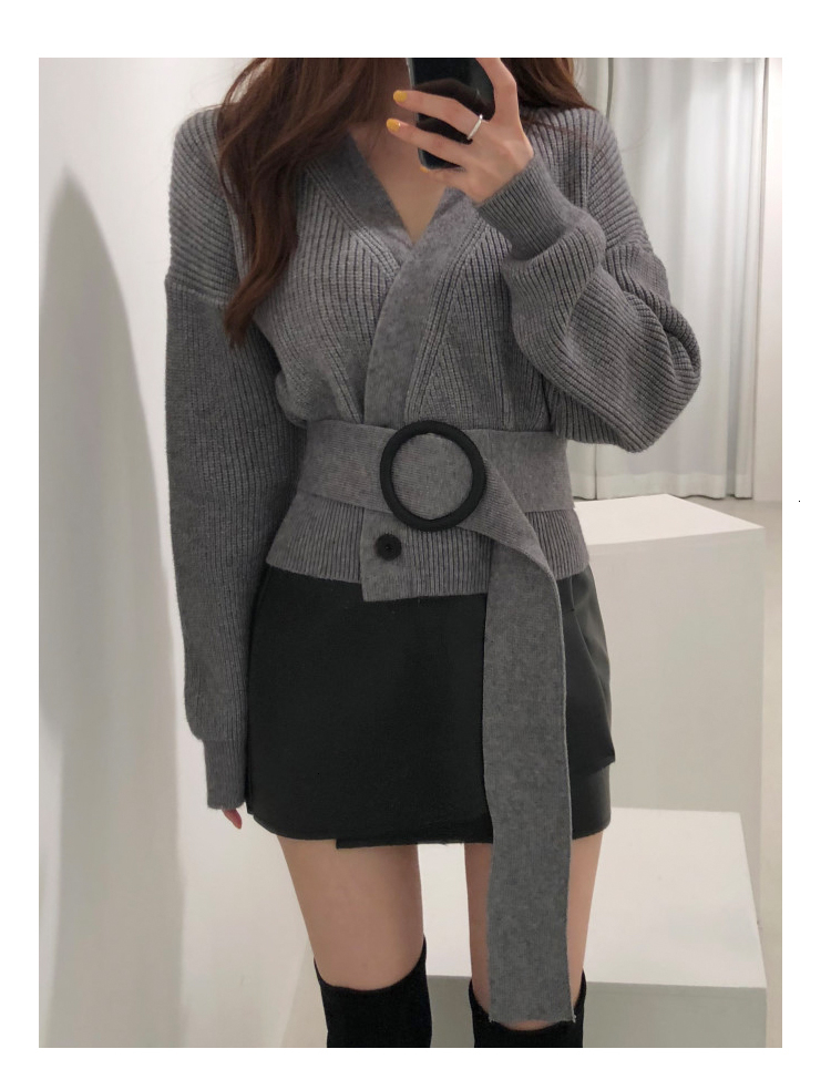 New Autumn Winter High Quality Women Double Breasted Oversized Loose Cardigans Casual V-neck Chic Knitting Sweater Jacket CoatMX190926