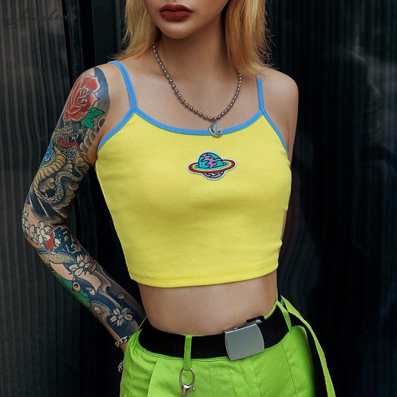 Macheda Fashion Yellow knitting Patchwork Color Camisole Women Leisure Cropped Top Ladies Basic Wild Casual Tank Tops 2020 New
Macheda Fashion Yellow knitting Patchwork Color Camisole Women Leisure Cropped Top Ladies Basic Wild Casual Tank Tops 2020 New