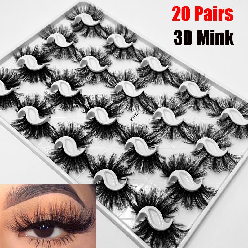 Thick 3D Mink False Eyelashes Natural Long WIspies Bushy Fluffy Lashes Reusable Eye Makeup Eye Lashes Makeup Tools 15-20MM
Thick 3D Mink False Eyelashes Natural Long WIspies Bushy Fluffy Lashes Reusable Eye Makeup Eye Lashes Makeup Tools 15-20MM