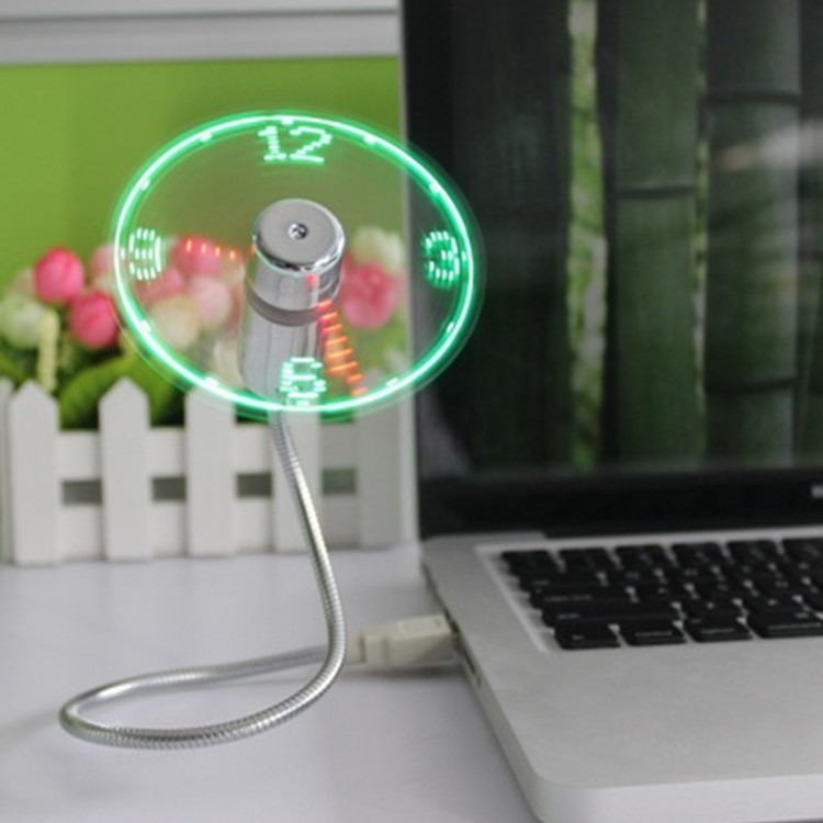 LED Light USB Fan Durable Adjustable USB Gadget Mini Flexible Time Clock Cool Gadget Real Time Display desk decor FFA3802
LED Light USB Fan Durable Adjustable USB Gadget Mini Flexible Time Clock Cool Gadget Real Time Display desk decor FFA3802