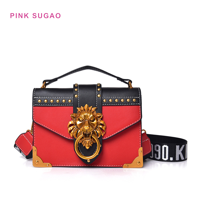 Pink sugao designer crossbody bag women shoulder bags lion head wide shoulder strap shoulder bag new fashion pu leather crossbody bag
Pink sugao designer crossbody bag women shoulder bags lion head wide shoulder strap shoulder bag new fashion pu leather crossbody bag