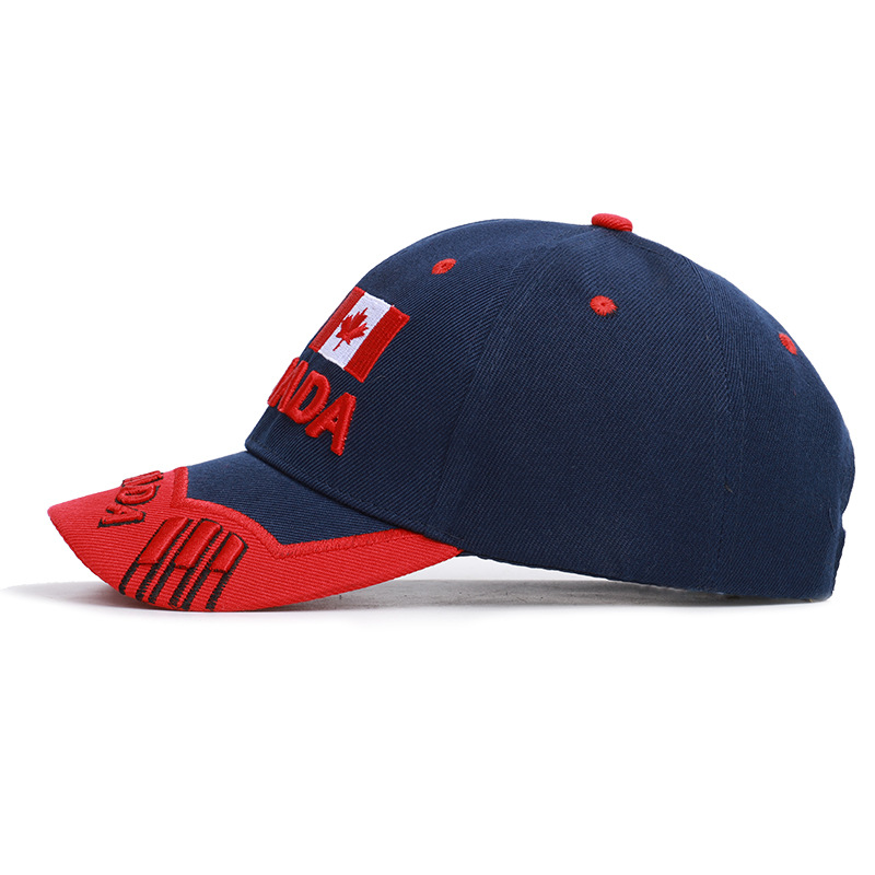 I Love Canada Embroidery Women Baseball Cap Flag Of Canada Hat Snapback Adjustable Mens Casquette caps