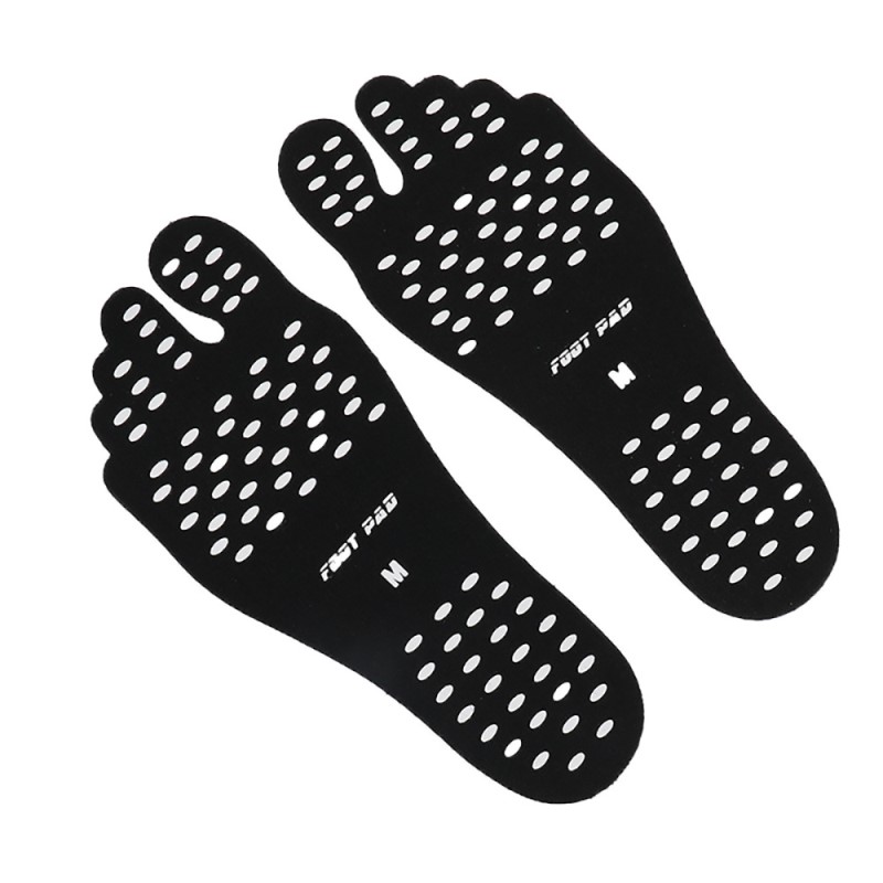 Feet Sticker Foot Stick on Soled Sticky Pads For Feet Anti-slip Beach Sock Waterproof Insole Feet Protection 4 Size High Quality