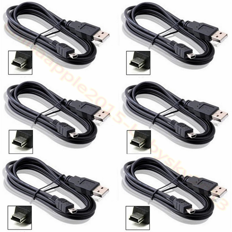 Mini USB2.0 Cable V3 5Pin Mini USB to USB Fast Data Charger Cables for MP3 MP4 Player Car DVR GPS Digital Camera HDD Smart