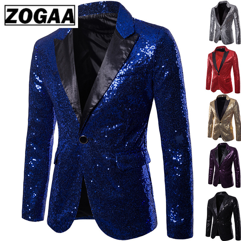ZOGAA Men's Fashion Black Sequin Blazer Jacket Men Nightclub Party Stage DJ Singer Costume Homme Slim OneButton Suit Jacket Male, Purple
ZOGAA Men's Fashion Black Sequin Blazer Jacket Men Nightclub Party Stage DJ Singer Costume Homme Slim OneButton Suit Jacket Male, Purple