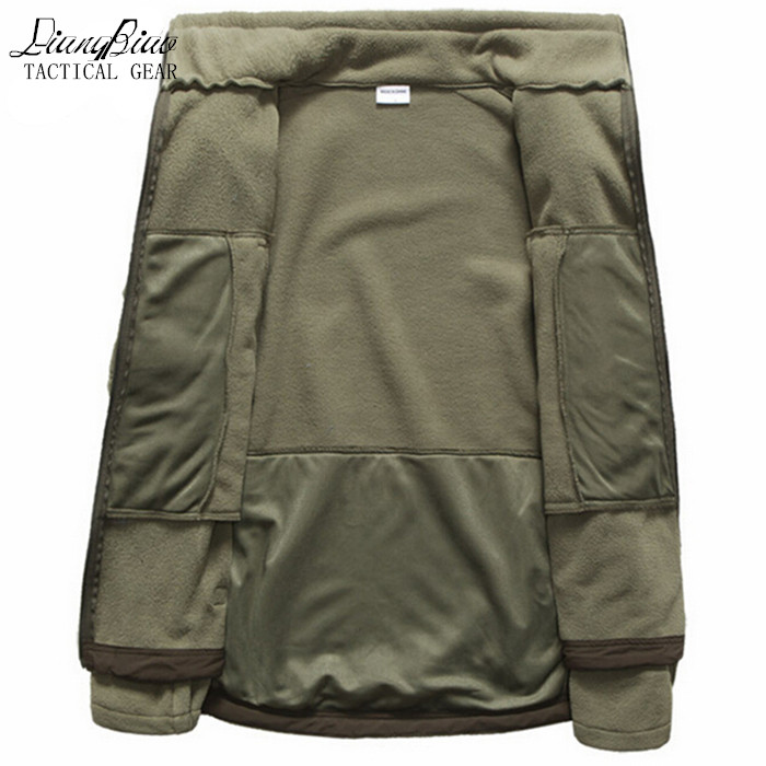 Men's Jackets Men Tactical Clothing Autumn Winter Fleece Army Jacket Softshell Hunt Style