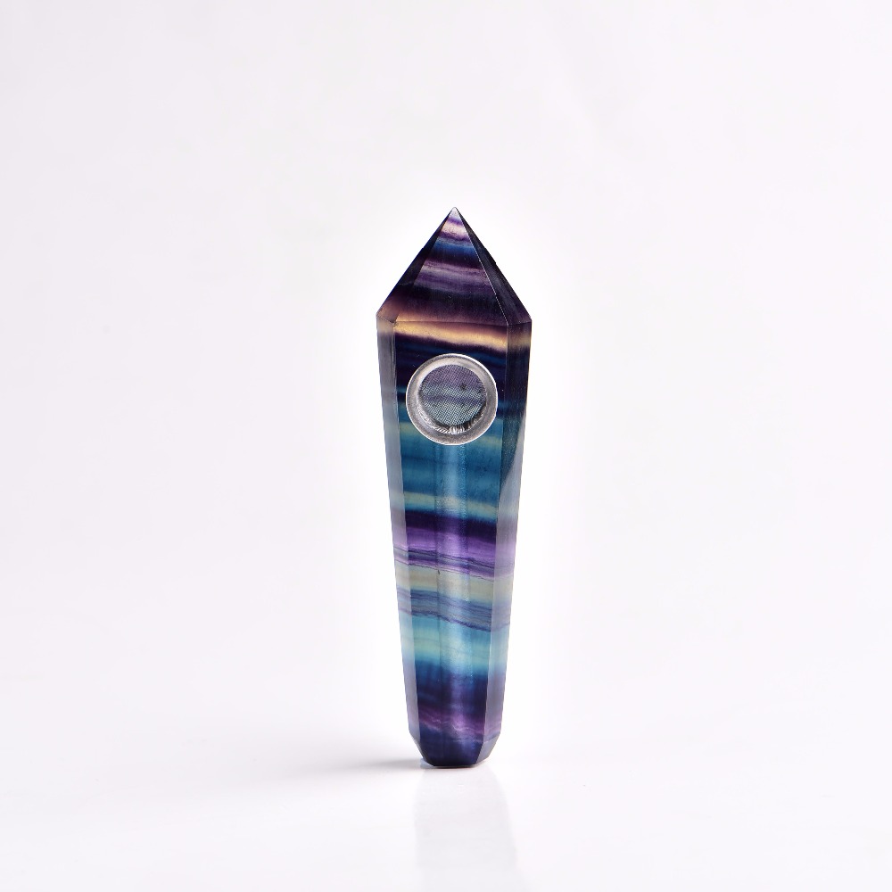 90g Natural Quartz Clear crystal smoking pipe tobacco pipe point wand cigarette Beautiful
