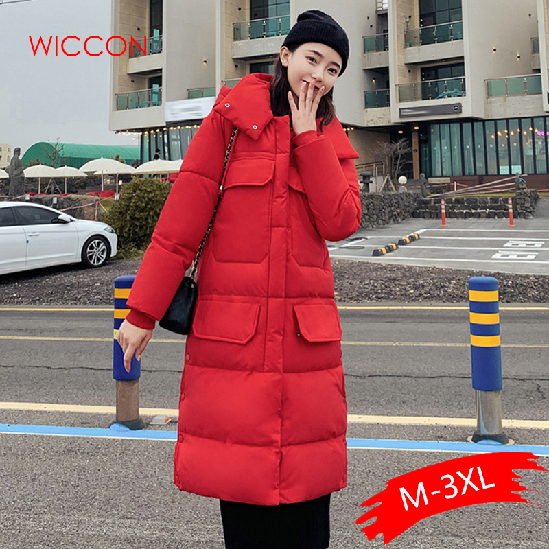 2019 Fashion Long Parkas Women's Simple New Hooded Thick Winter Warm Overcoats Knee Length Student Space Cotton Coats Plus Size, Black
2019 Fashion Long Parkas Women's Simple New Hooded Thick Winter Warm Overcoats Knee Length Student Space Cotton Coats Plus Size, Black