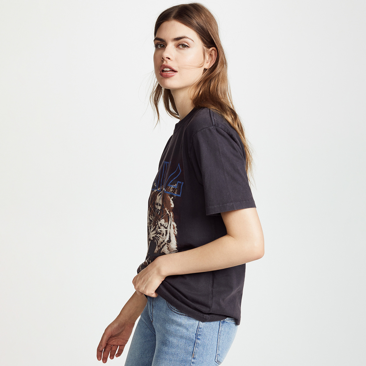 Boho Tops shirt Black Tiger Head Graphic Tees Women Cotton Short Sleeve O Neck New Fashion Women T-shirt Casual