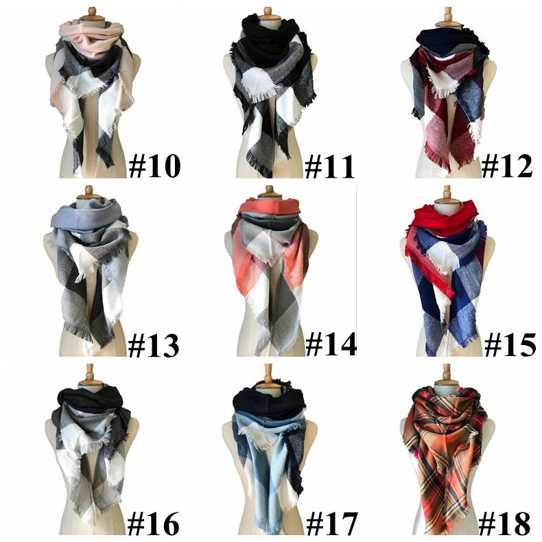 Wholesale-40 Colors Women Plaid Scarves Grid Tassel Wrap Oversized C Winter Neckerchief Lattice Triangle Blanket Scarf CCA11218 10pcs
Wholesale-40 Colors Women Plaid Scarves Grid Tassel Wrap Oversized C Winter Neckerchief Lattice Triangle Blanket Scarf CCA11218 10pcs
