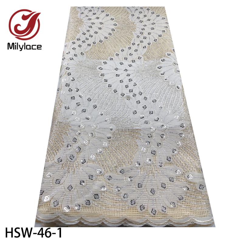 Latest Laser Cut Lace Fabric 2020 African Lace Fabric High Quality Fashion French Sequins Party HSW-46
Latest Laser Cut Lace Fabric 2020 African Lace Fabric High Quality Fashion French Sequins Party HSW-46