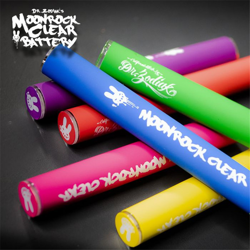 DR ZODIAK'S Moonrock Clear Battery With Charger 350mAh 510 Bud Touch LED Light Battery Vape Pen For Bobby Blue Razzle Dazzle Carts Cartridg
DR ZODIAK'S Moonrock Clear Battery With Charger 350mAh 510 Bud Touch LED Light Battery Vape Pen For Bobby Blue Razzle Dazzle Carts Cartridg