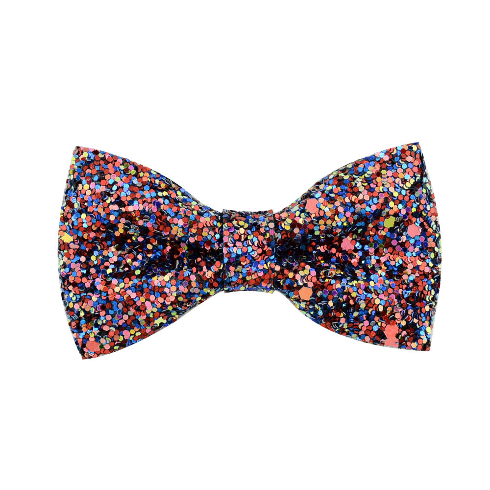 16 Color 3 inch Glitter Hair Clips For Women Girls Boutique Handmade Kids Hair Bow Hairpins Children Sequin Barrettes Hair Accessories M1325
