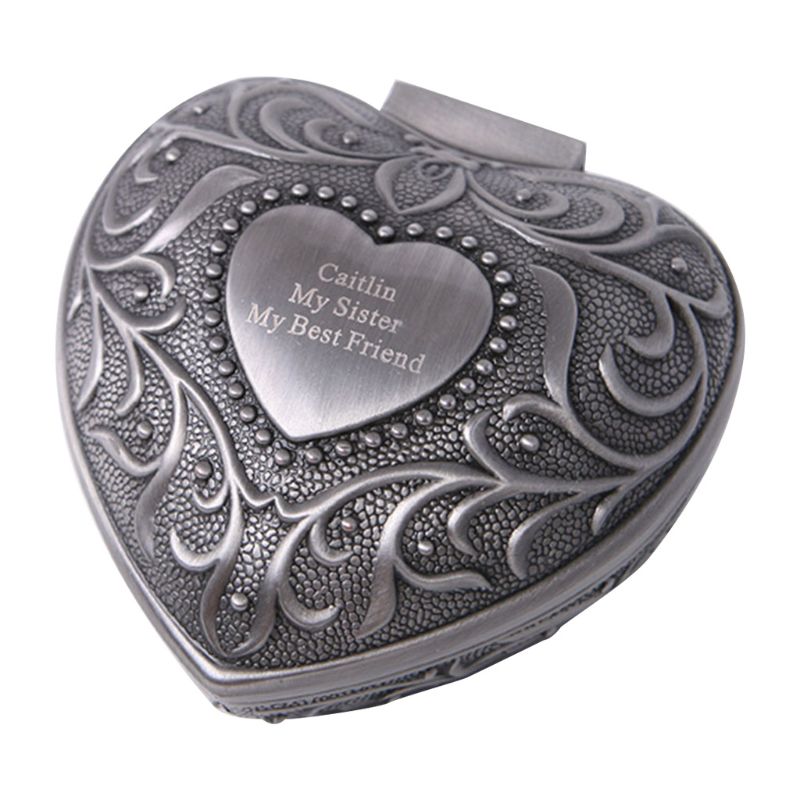 Jewelry Pouches, Bags Heart-shaped Zinc Alloy Box Vintage Mini Treasure Chest Tiny Trinket Case With Floral Engraved Pography Props
Jewelry Pouches, Bags Heart-shaped Zinc Alloy Box Vintage Mini Treasure Chest Tiny Trinket Case With Floral Engraved Pography Props