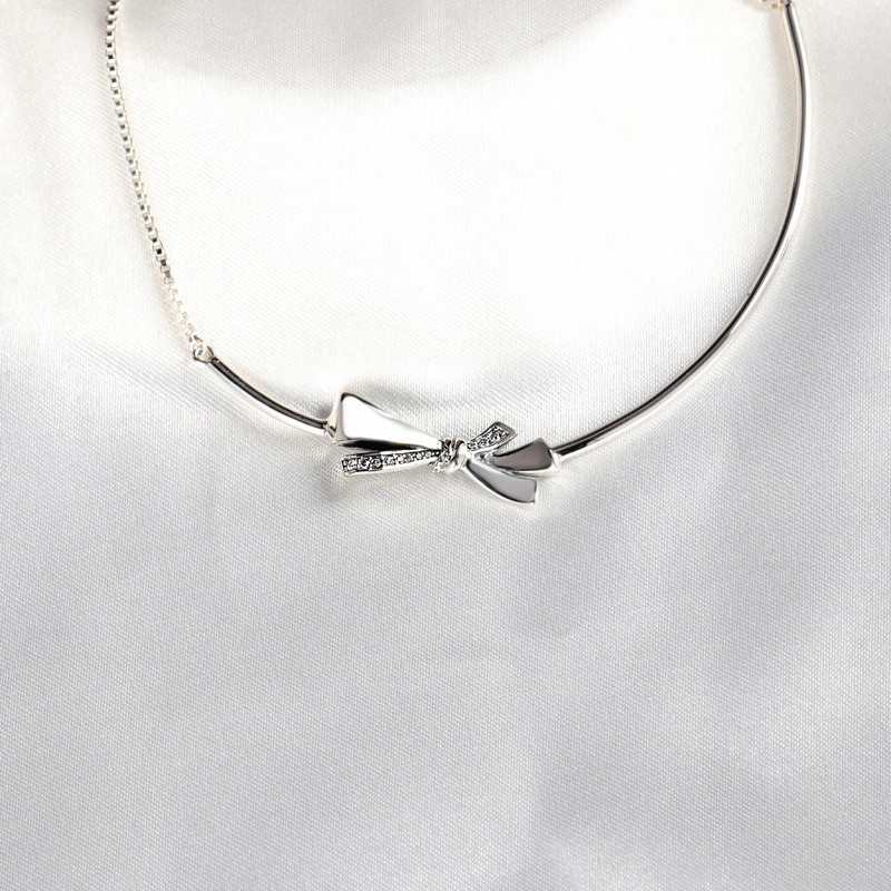 Wholesale-Wild bow necklace for Pandora 925 sterling silver inlaid CZ diamond gorgeous girl bracelet with original box birthday gift
Wholesale-Wild bow necklace for Pandora 925 sterling silver inlaid CZ diamond gorgeous girl bracelet with original box birthday gift